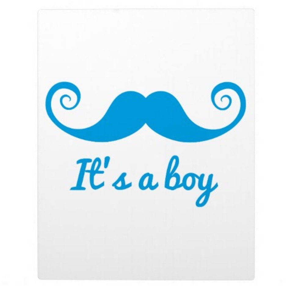 Blue Mustache Its A Boy Design With