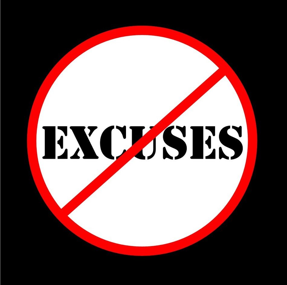 excuses sign drawing