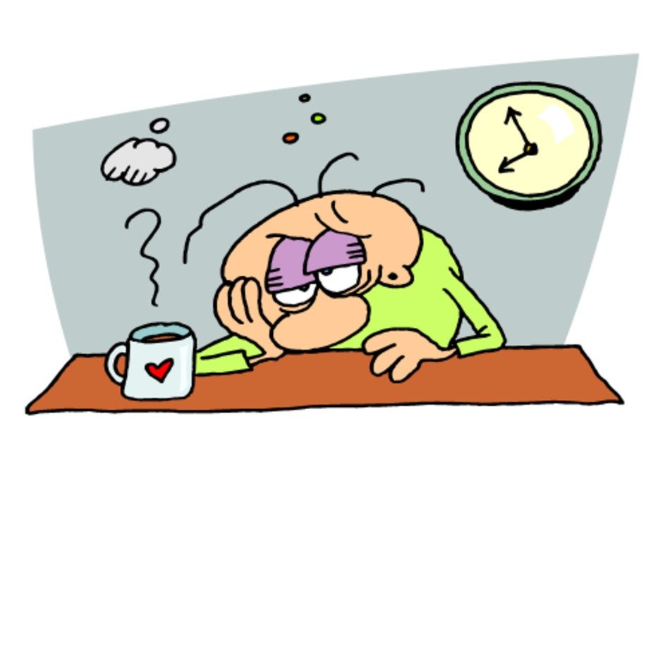 Clip Art Work So Tired