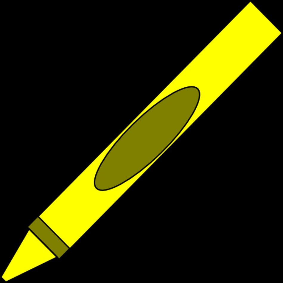 Totetude Yellow Crayon At Clkercom Vector Online