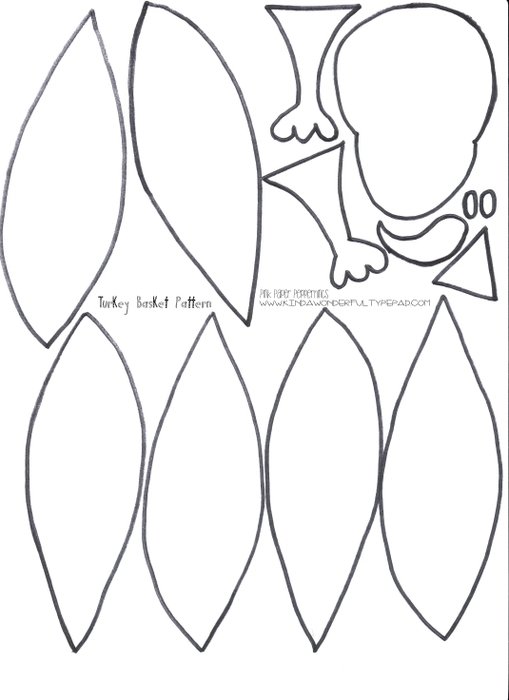 Printable Patterns Pumpkin Turkey Craft Pattern Leisure Arts