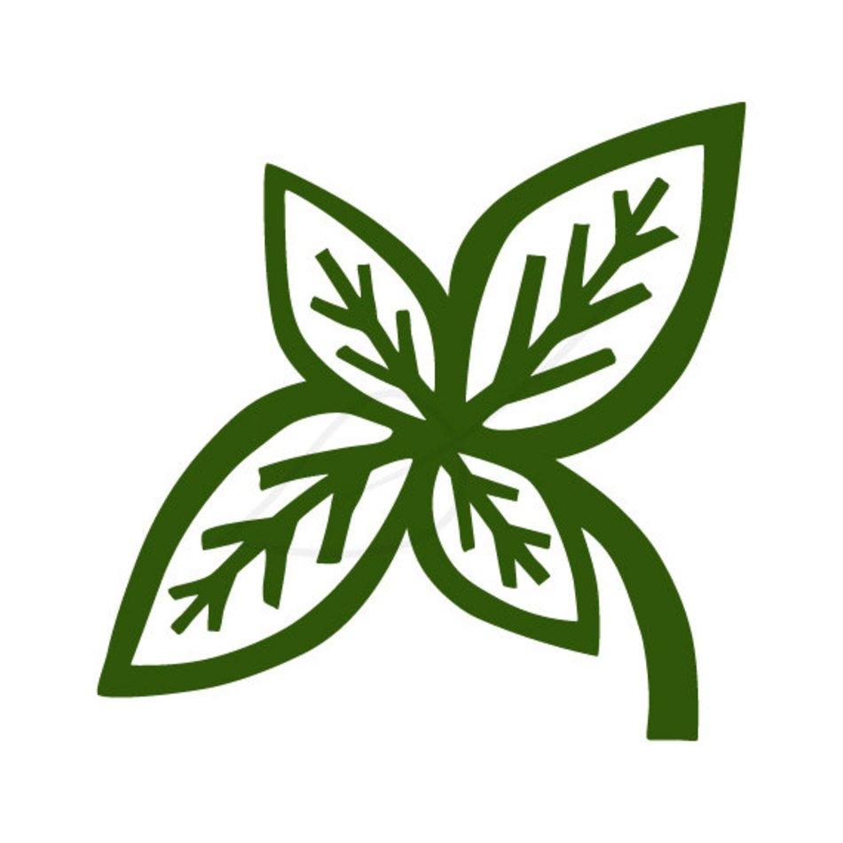 Basil Digital Stamp Panda Free Images