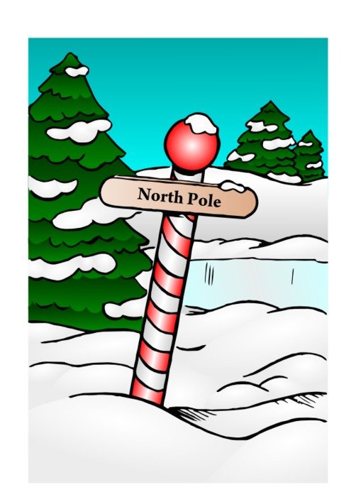 Christmas North Pole Book Covers