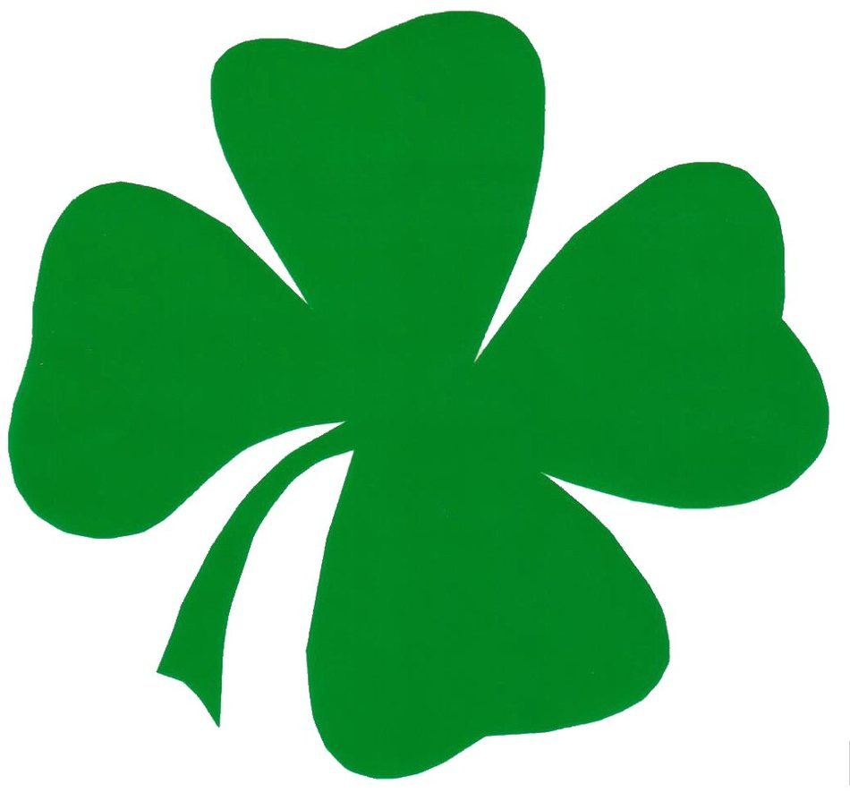 green leaf of clover as a graphic image