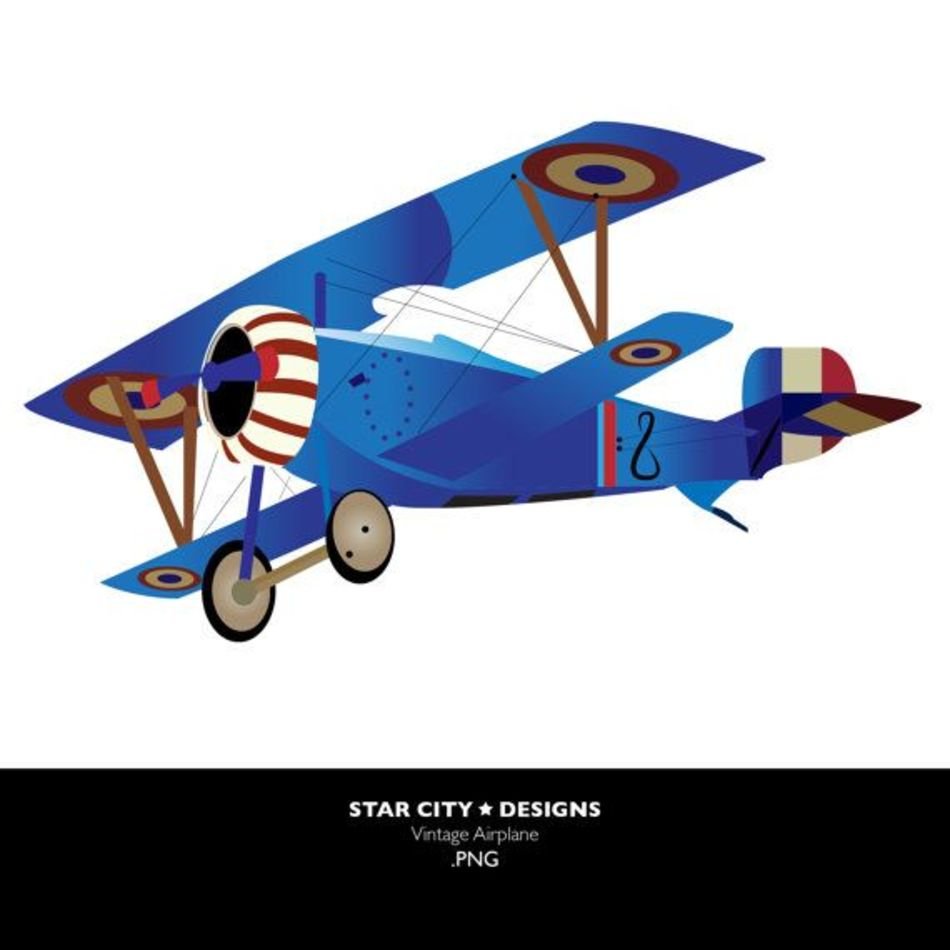 Vintage Airplane Vector Art Graphics For Personal