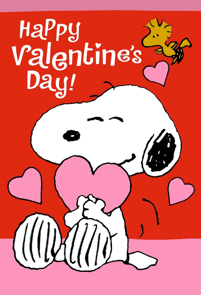 Snoopy Valentine card drawing free image download