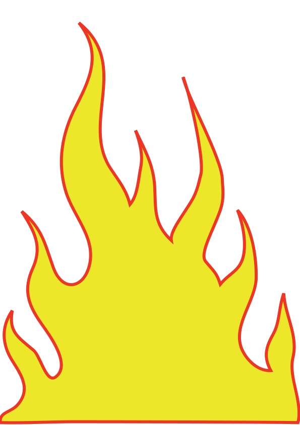 Yellow flame as picture free image download