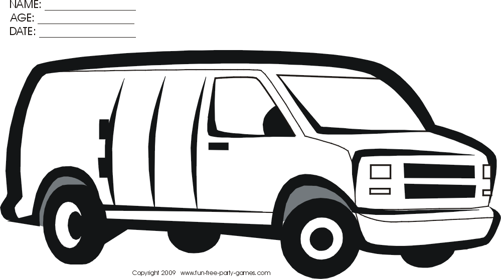 Minivan Cartoon Page Free Golfclub