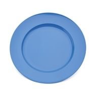 blue plate on a white background