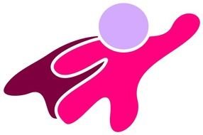 Super Hero Cape drawing