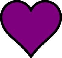 Purple Heart 2 At Clkercom Vector Online Royalty