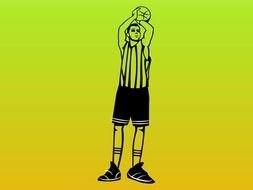 Basketball Vector Illustration drawing