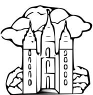 Temple Coloring Pages drawing