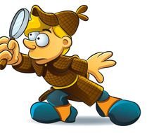 cartoon boy detective
