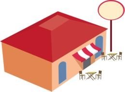 Clipart of cafe Building