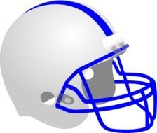 white Football Helmet as a drawing