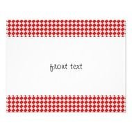 Red Checkered Picnic Tablecloth Background 425x55 Paper Invitation