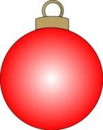 Christmas red Balls drawing