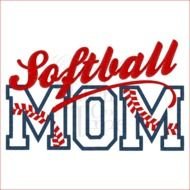 Softball Quotes For Girls Sayings 1805 Mom Applique 6x10