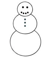 Drawing of snowman