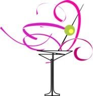 Martini Glass desing drawing