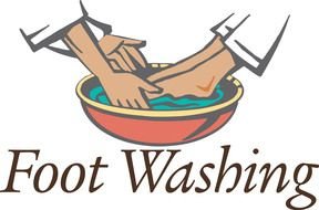 Clipart of the foot Washing