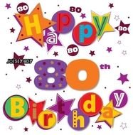 80th Birthday Clip Cake Ideas And Designs