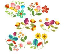 Exclusive flower Set drawing
