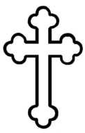 Greek Catholic Cross drawing