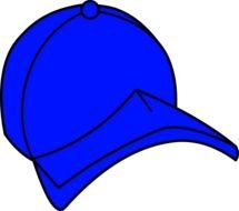 blue cap clipart