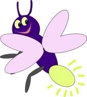 Purple Firefly1 At Clkercom Vector Online