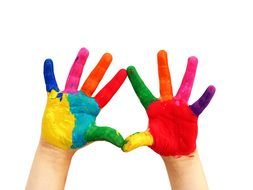 color Fingers drawing