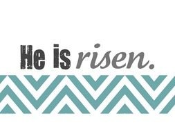 Clip art of the he is risen border