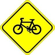 Watch For Bicycles Sign At Clkercom Vector Online clipart