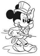 Coloriage Mickey Fait Le Spectacle Et Dessin &amp;224 Colorier
