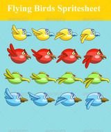 Cute Cartoon Blue Bird Flying Lzk Gallery