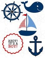 clipart of the sailor theme icons