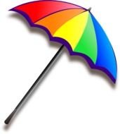 Rainbow Umbrella Pcp At Clkercom Vector Online