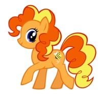 orange horse on a black background