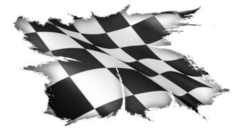 black and white racing flag