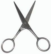 photo of metal scissors