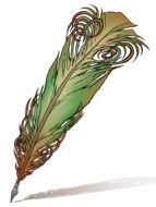 Clipart of the feather pencil