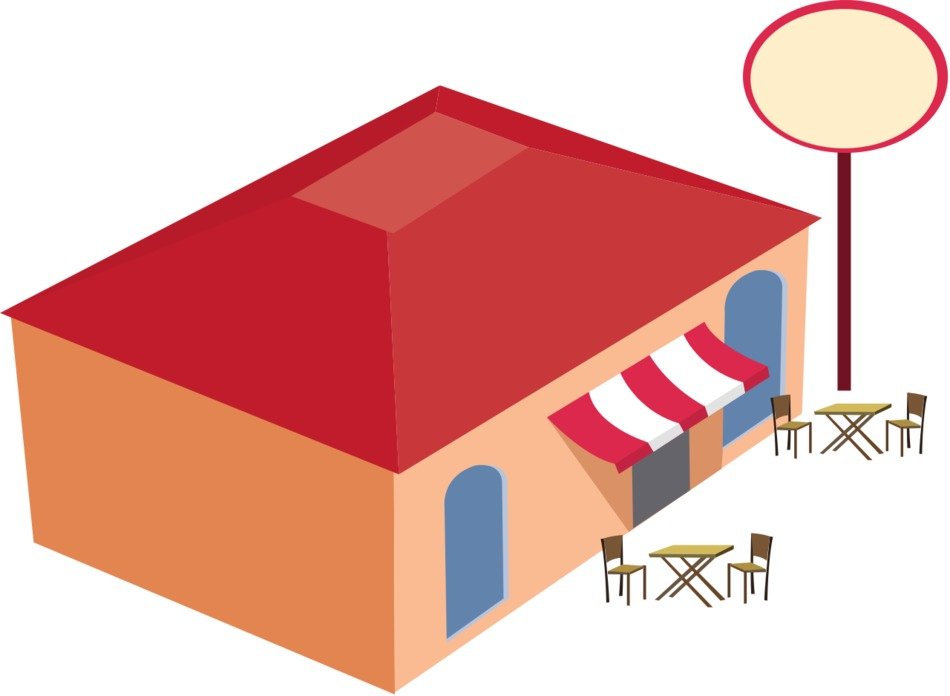 Clipart of cafe Building