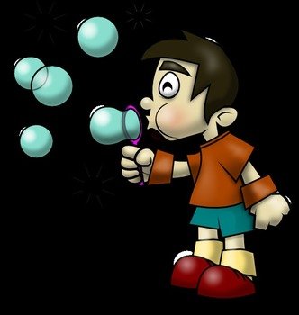 Free Boy Blowing Bubbles