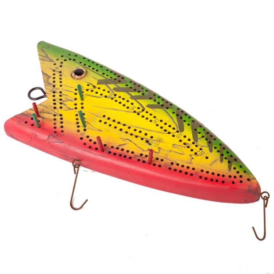 Vintage Lure Cribbage Board