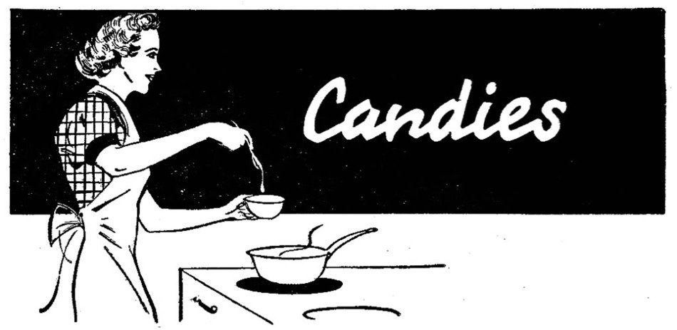 Candies in vintage picture