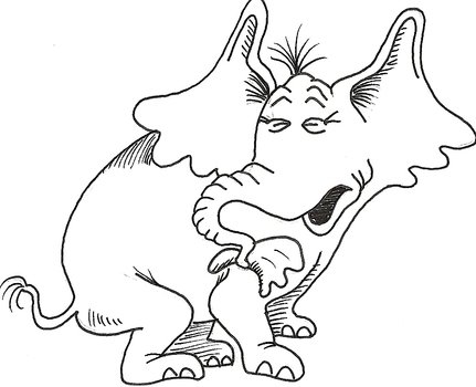 elephant for coloring