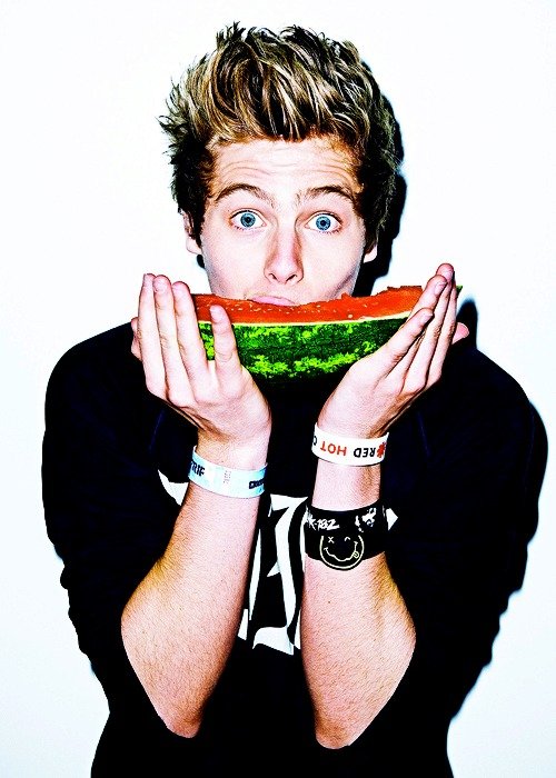 Luke Hemmings Eating Watermelon