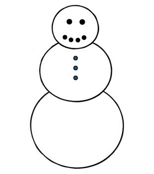 Drawing of snowman