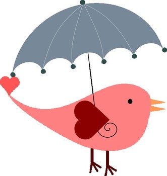 Bird With Umbrella At Clkercom Vector Online N2